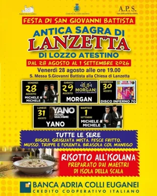 Volantino della Antica Sagra di Lanzetta (Festa di San Giovanni Battista)