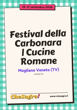 Festival della Carbonara | Cucine Romane a Mogliano Veneto, 25–27 settembre 2026