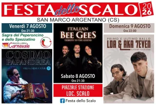 Volantino della Festa dello Scalo - Sagra del Peperoncino e dello Spezzatino