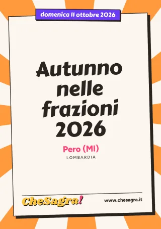 Autunno nelle frazioni 2026 a Pero, 11 ottobre 2026
