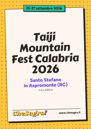 Taiji Mountain Fest Calabria 2026 a Santo Stefano in Aspromonte, 25–27 settembre 2026
