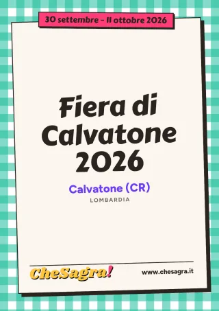 Fiera di Calvatone 2026 a Calvatone, 30 settembre – 11 ottobre 2026