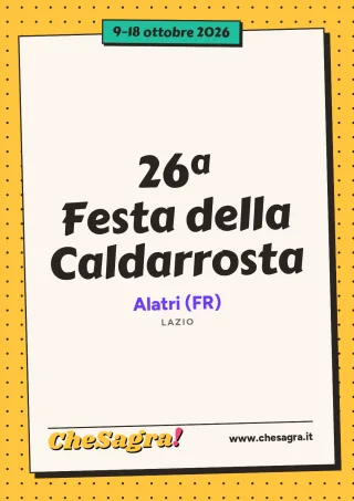 26ª Festa della Caldarrosta a Alatri, 9–18 ottobre 2026
