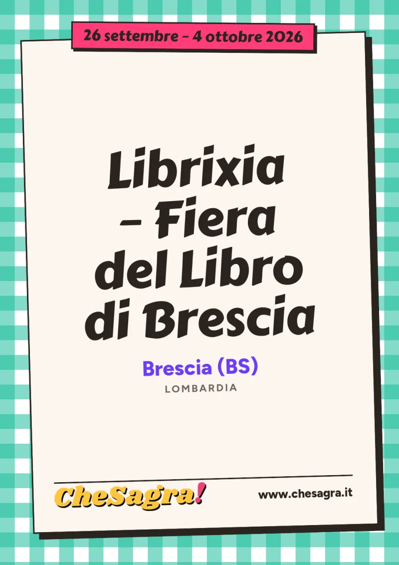 Librixia – Fiera del Libro di Brescia a Brescia, 26 settembre – 4 ottobre 2026