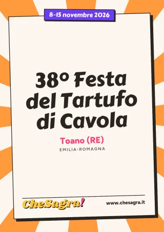 38° Festa del Tartufo di Cavola a Toano, 8–15 novembre 2026