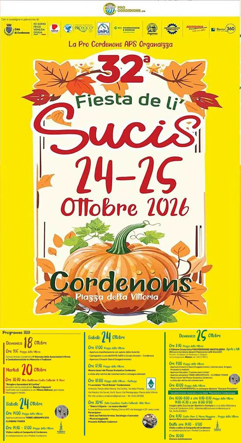Volantino della Fiesta de li' Sucis