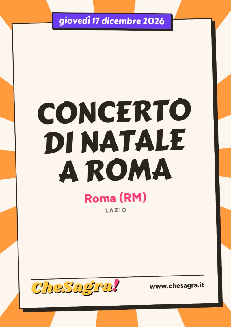 CONCERTO DI NATALE A ROMA a Roma, 17 dicembre 2026