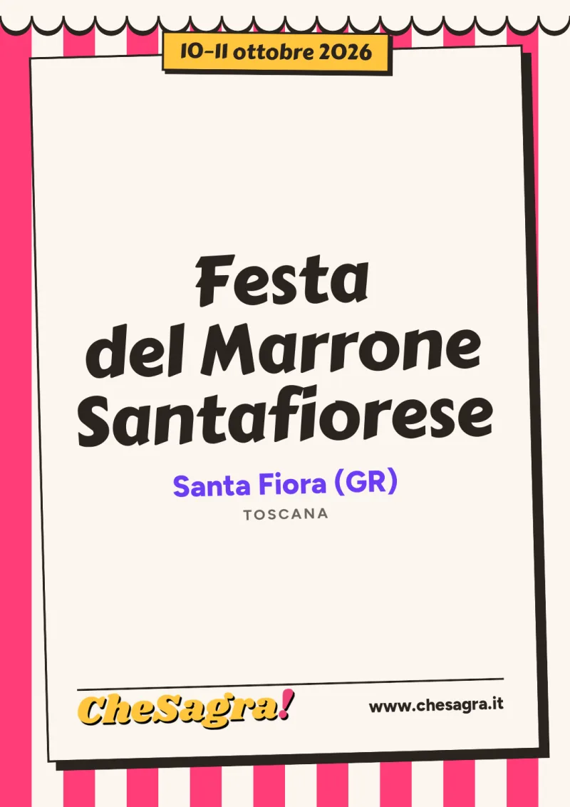 Festa del Marrone Santafiorese a Santa Fiora, 10–11 ottobre 2026
