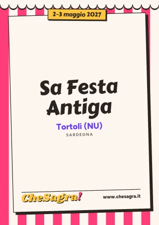 Sa Festa Antiga a Tortolì, 2–3 maggio 2027