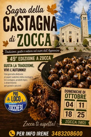 Volantino della Sagra della Castagna e del Marrone tipico
