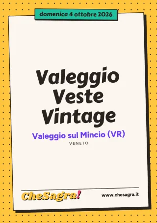 Valeggio Veste Vintage a Valeggio sul Mincio, 4 ottobre 2026