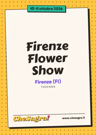 Firenze Flower Show a Firenze, 10–11 ottobre 2026