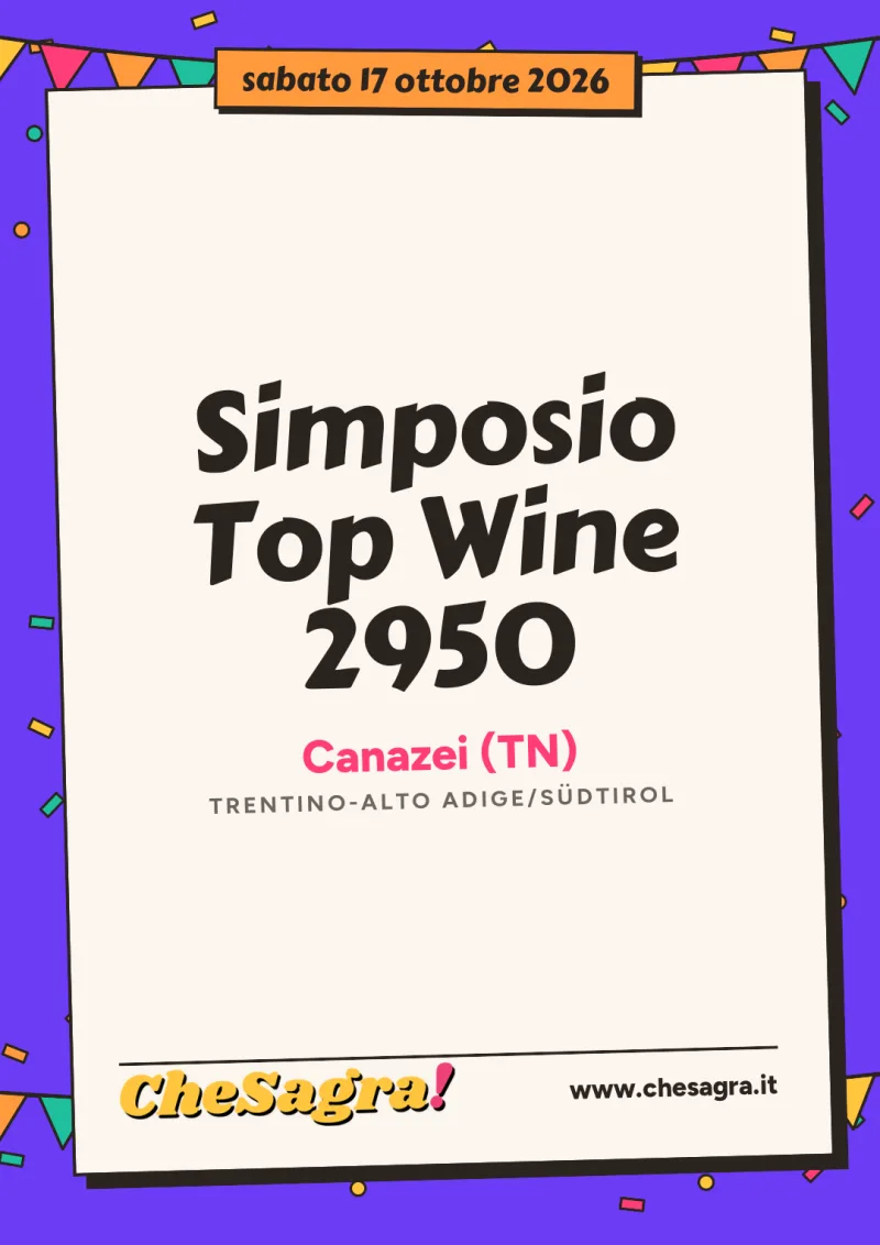 Simposio Top Wine 2950 a Canazei, 17 ottobre 2026