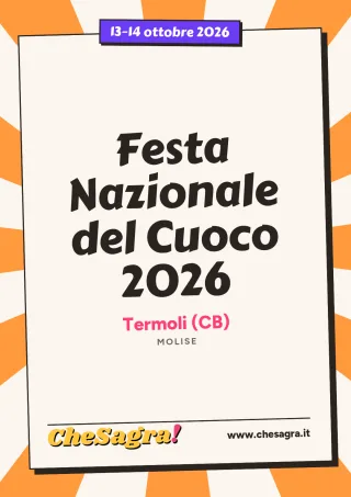 Festa Nazionale del Cuoco 2026 a Termoli, 13–14 ottobre 2026