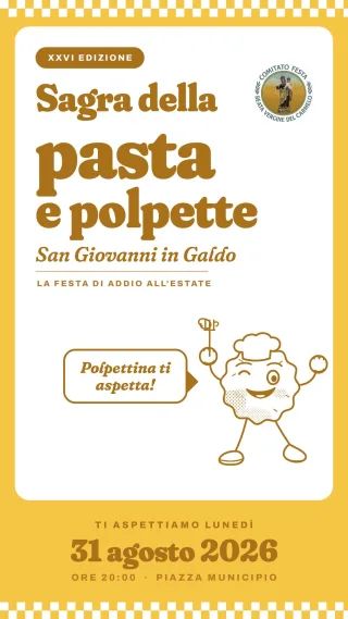 Volantino della Sagra della Pasta e Polpette
