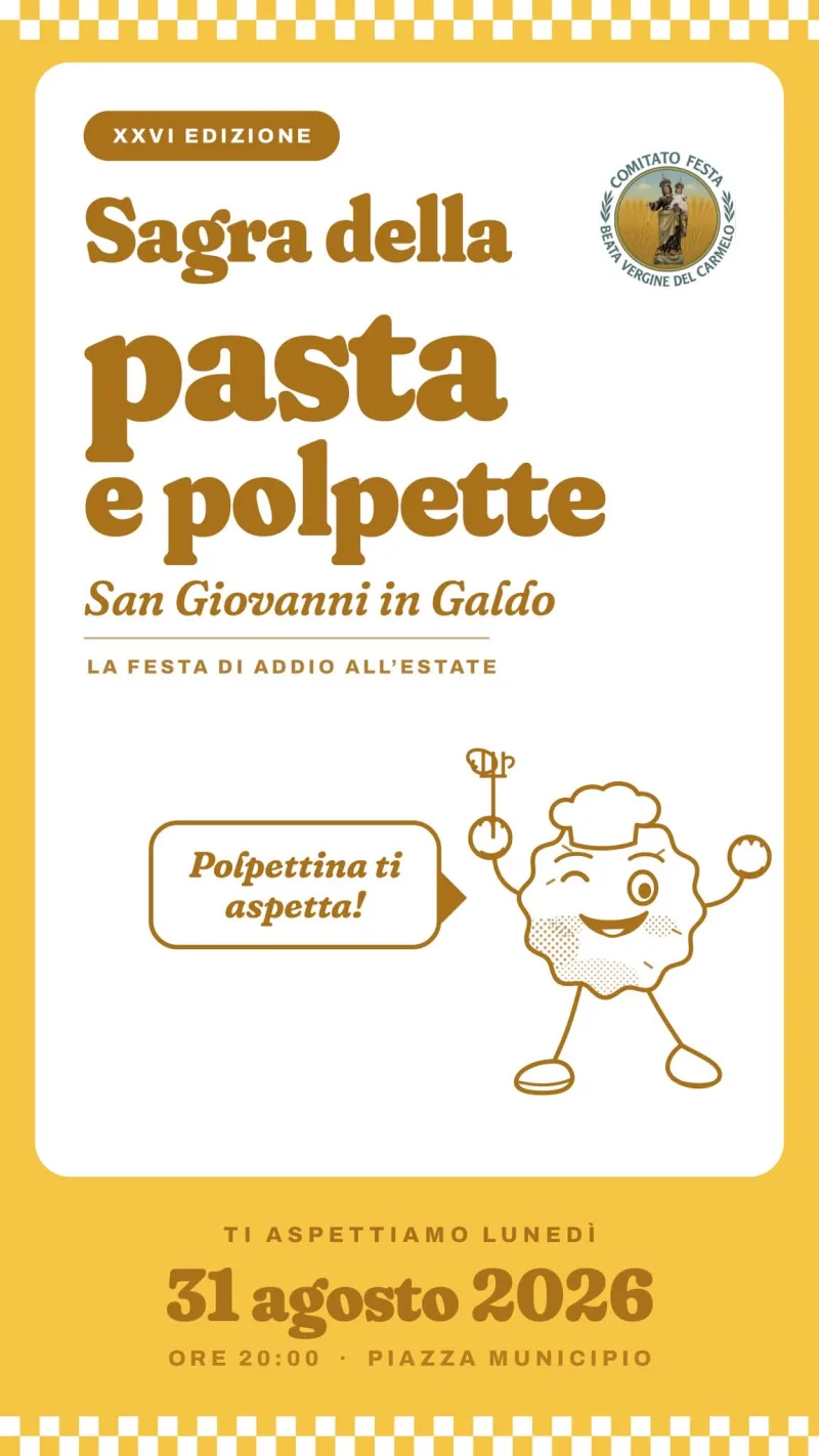Volantino della Sagra della Pasta e Polpette
