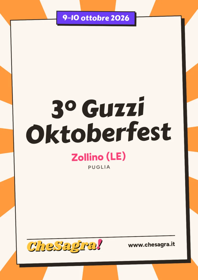 3° Guzzi Oktoberfest a Zollino, 9–10 ottobre 2026