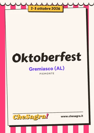 Oktoberfest a Gremiasco, 2–3 ottobre 2026