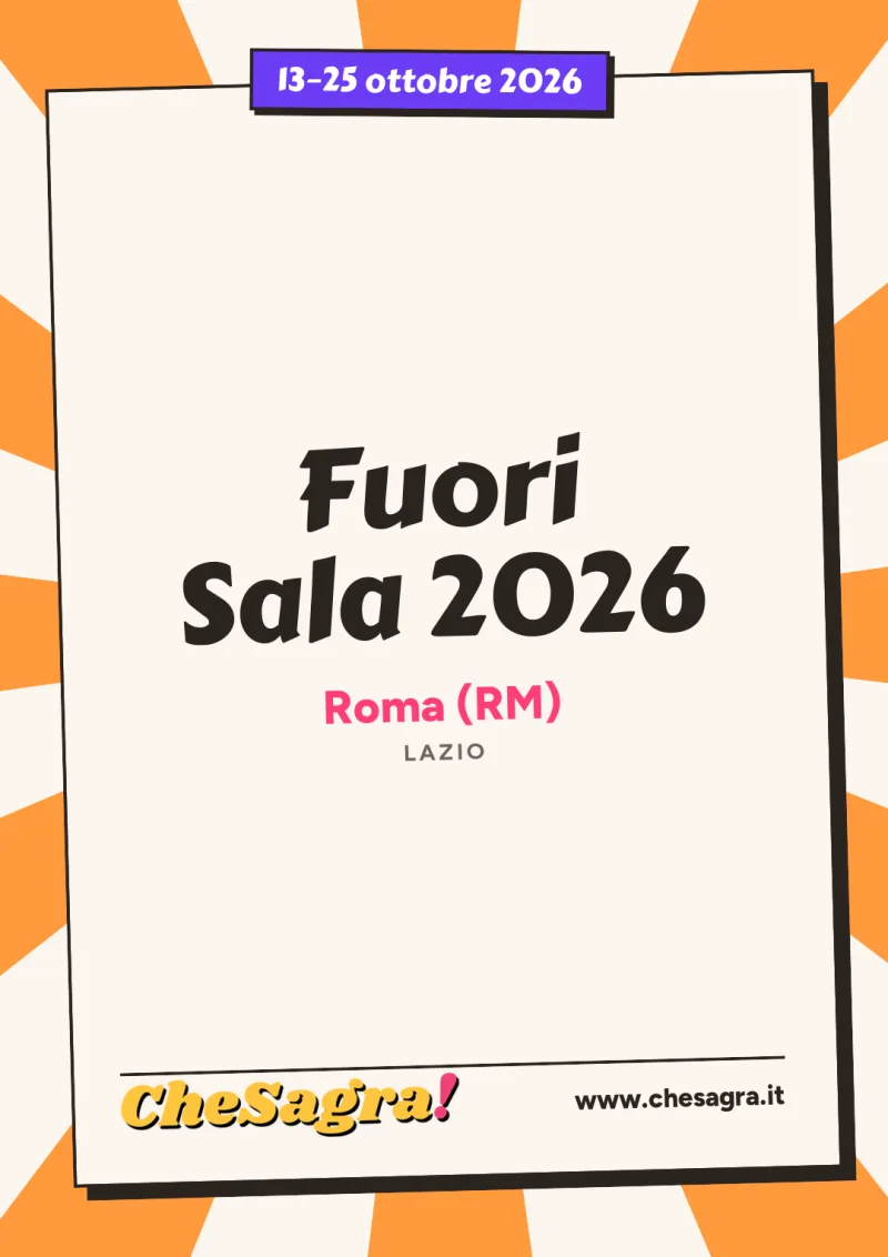 Fuori Sala 2026 a Roma, 13–25 ottobre 2026
