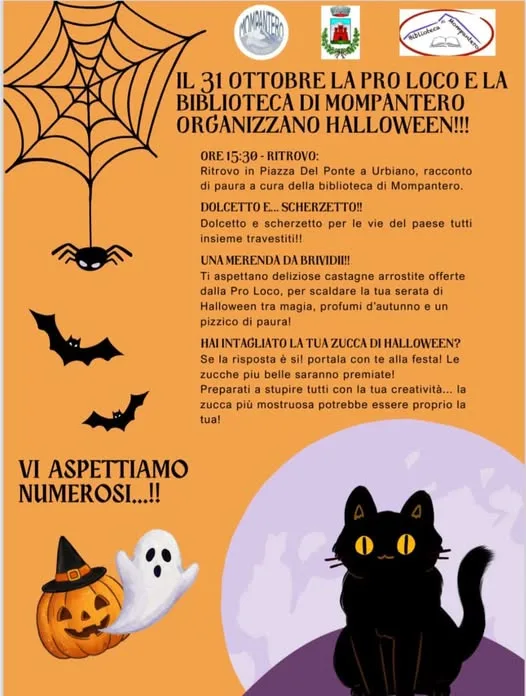 Volantino della Halloween a Mompantero