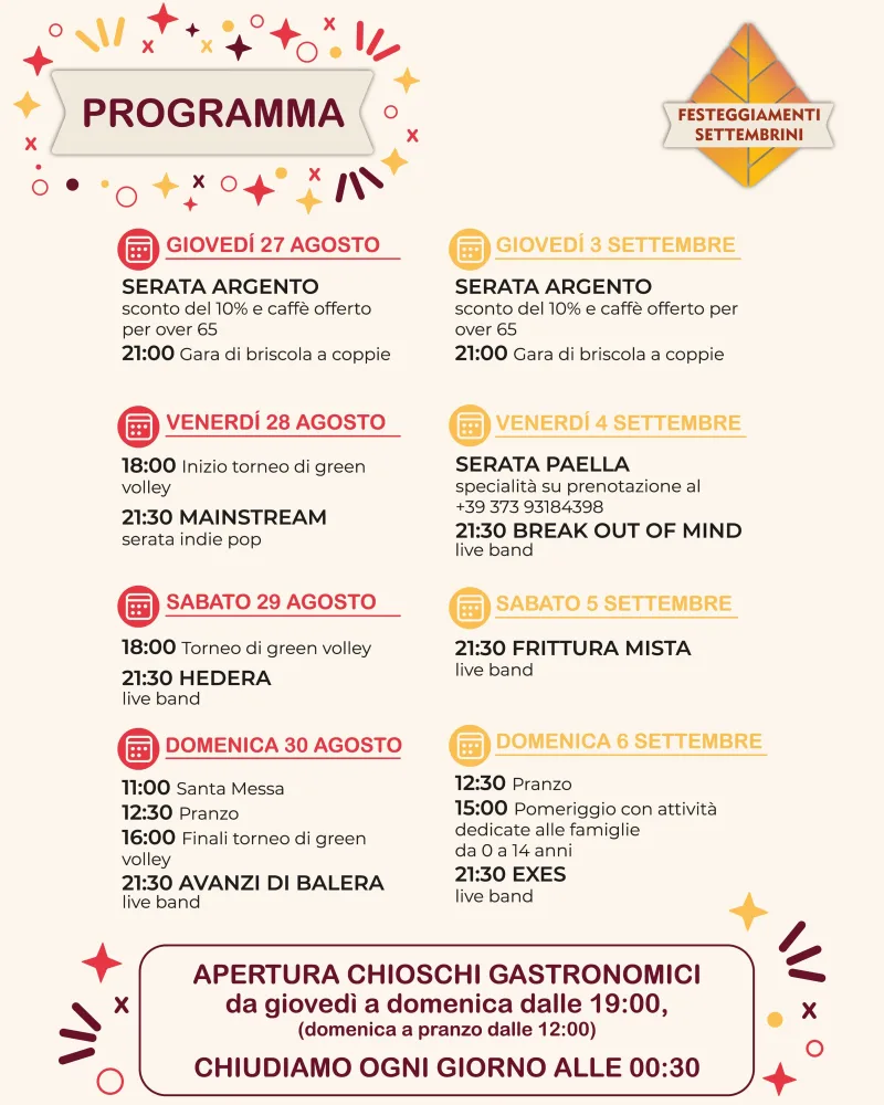 Foto della Festeggiamenti Settembrini