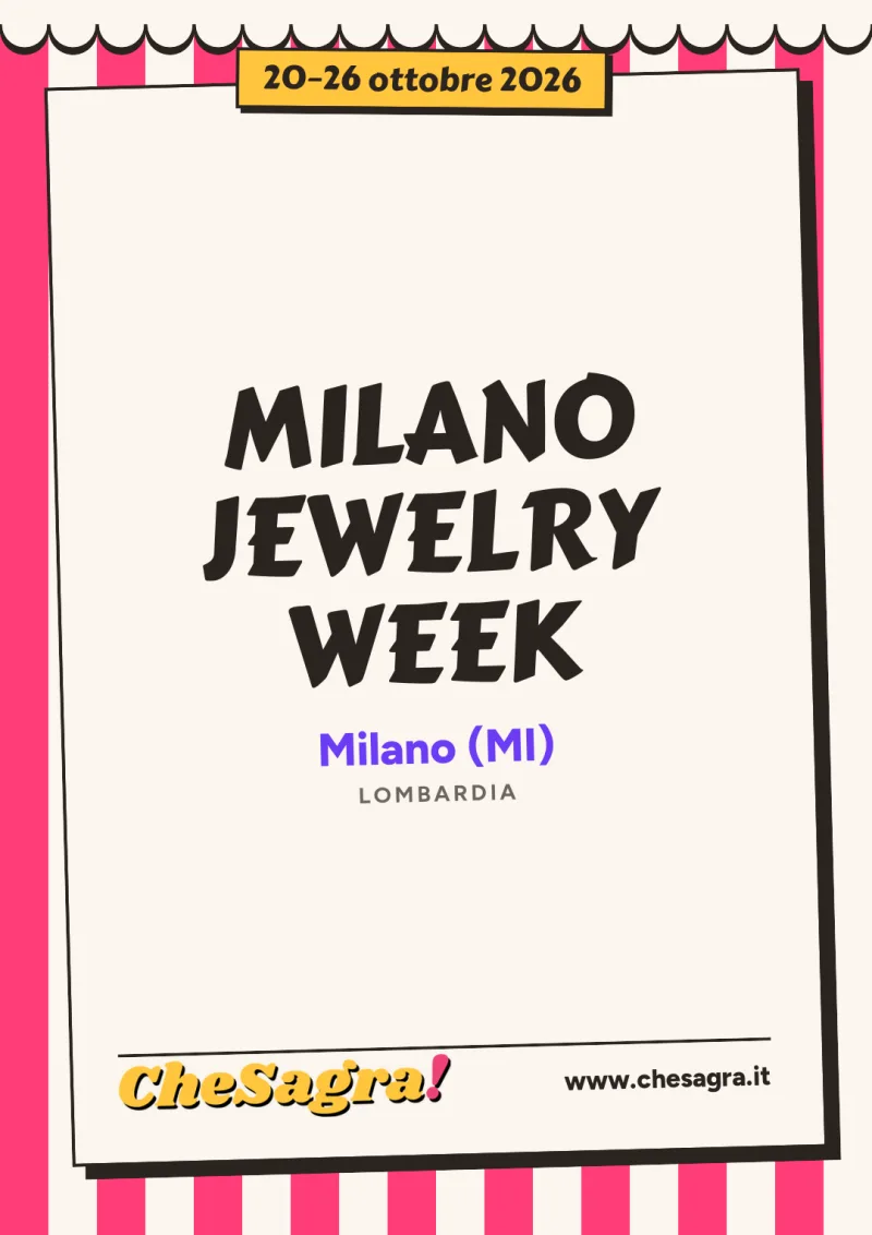 MILANO JEWELRY WEEK a Milano, 20–26 ottobre 2026