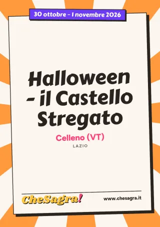 Halloween - il Castello Stregato a Celleno, 30 ottobre – 1 novembre 2026
