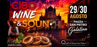 Volantino della Cibo Wine & Sound