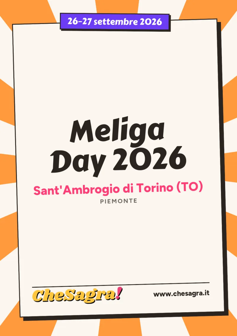 Meliga Day 2026 a Sant'Ambrogio di Torino, 26–27 settembre 2026