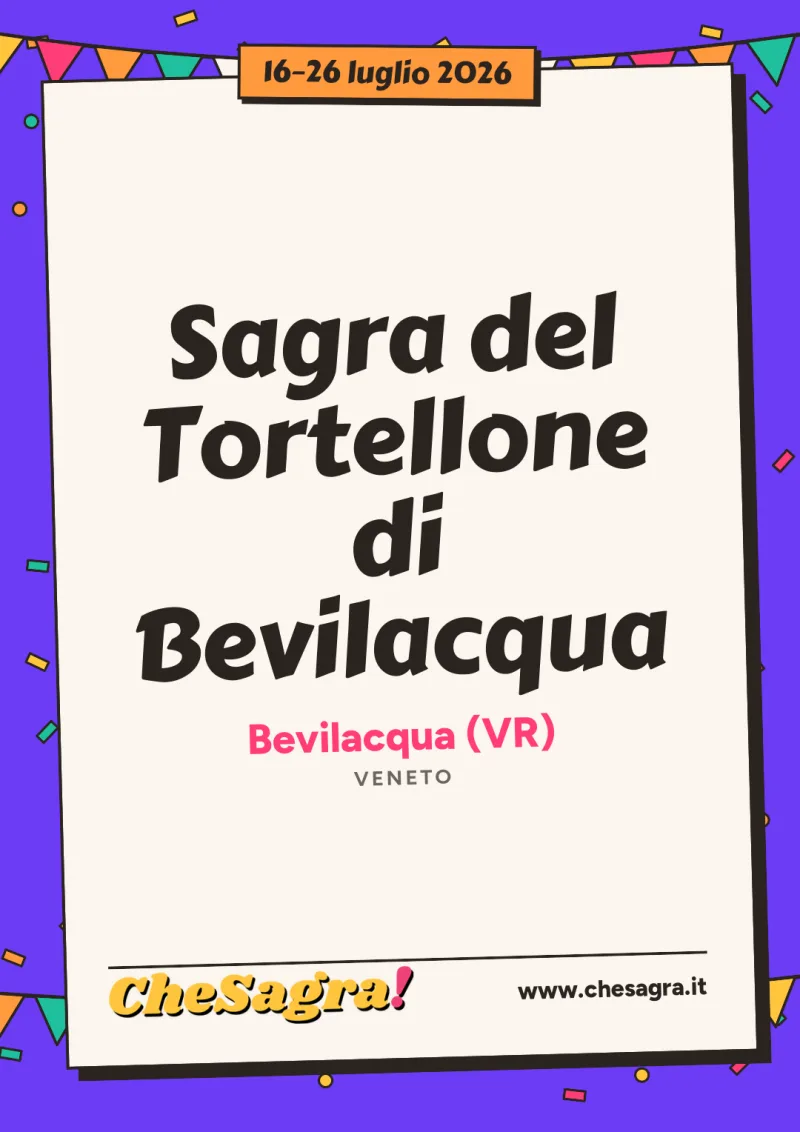 Sagra del Tortellone di Bevilacqua a Bevilacqua, 16–26 luglio 2026