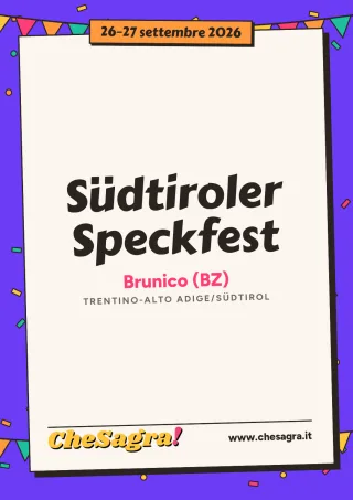Südtiroler Speckfest a Brunico, 26–27 settembre 2026