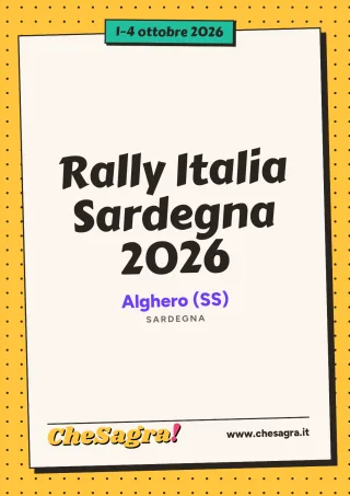 Rally Italia Sardegna 2026 a Alghero, 1–4 ottobre 2026