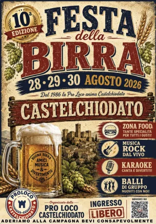 Volantino della Festa della Birra di Castelchiodato