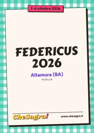 FEDERICUS 2026 a Altamura, 2–4 ottobre 2026