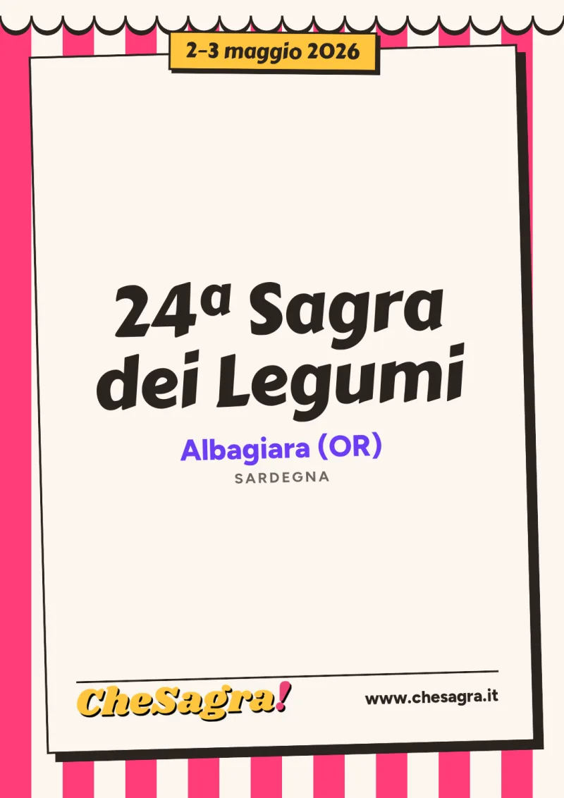 24ª Sagra dei Legumi a Albagiara, 2–3 maggio 2026