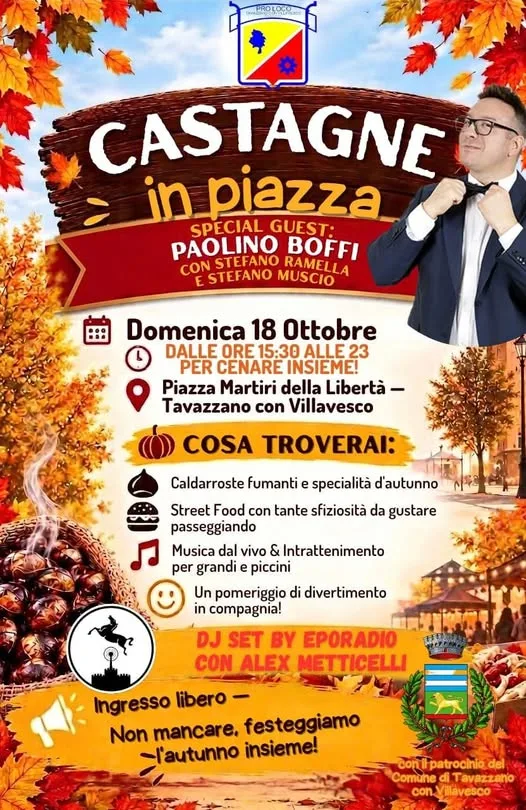 Volantino della Castagne in piazza