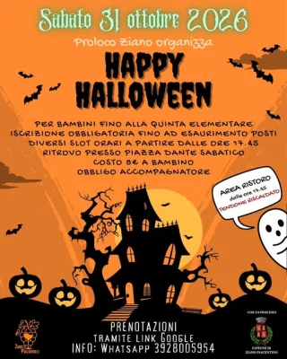 Volantino della Happy Halloween