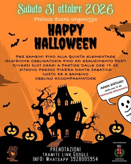 Volantino della Happy Halloween