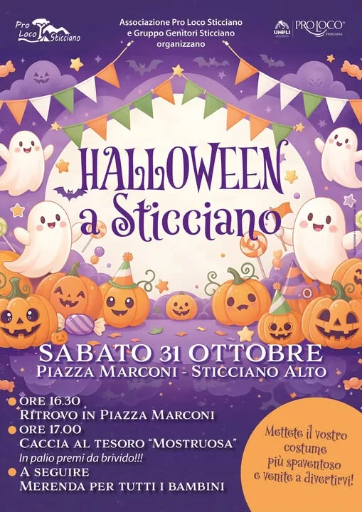 Volantino della Halloween a Sticciano