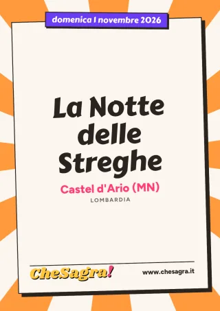 La Notte delle Streghe a Castel d'Ario, 1 novembre 2026