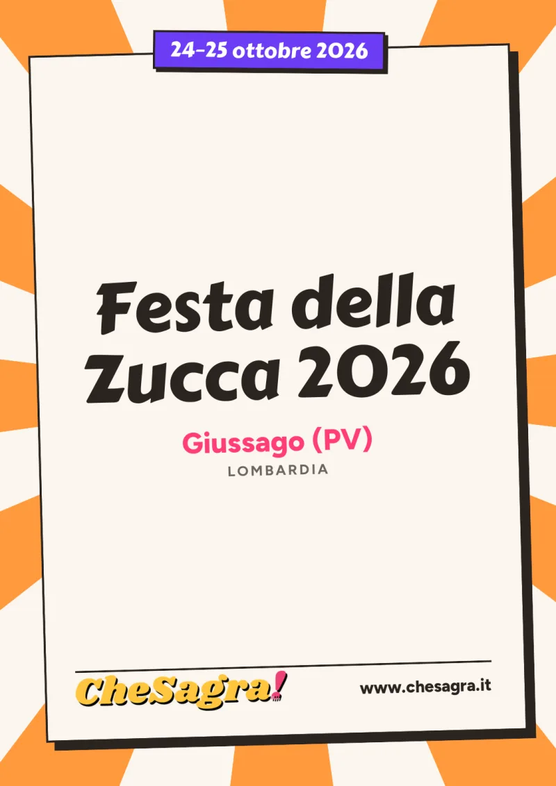 Festa della Zucca 2026 a Giussago, 24–25 ottobre 2026