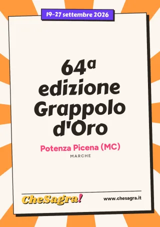 64ª edizione Grappolo d'Oro a Potenza Picena, 19–27 settembre 2026