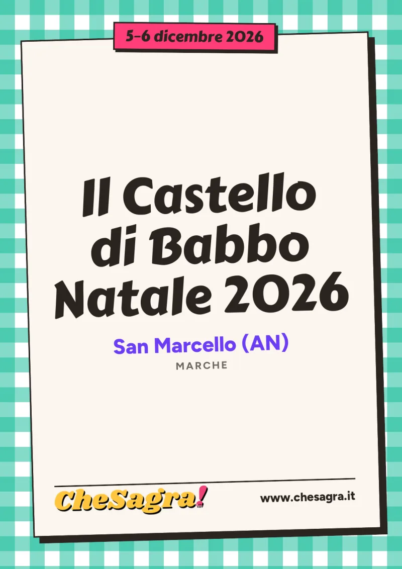 Il Castello di Babbo Natale 2026 a San Marcello, 5–6 dicembre 2026