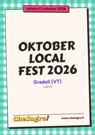 OKTOBER LOCAL FEST 2026 a Gradoli, 17 ottobre 2026