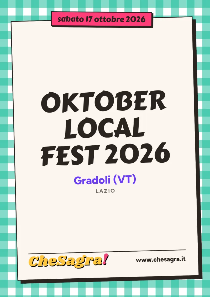 OKTOBER LOCAL FEST 2026 a Gradoli, 17 ottobre 2026