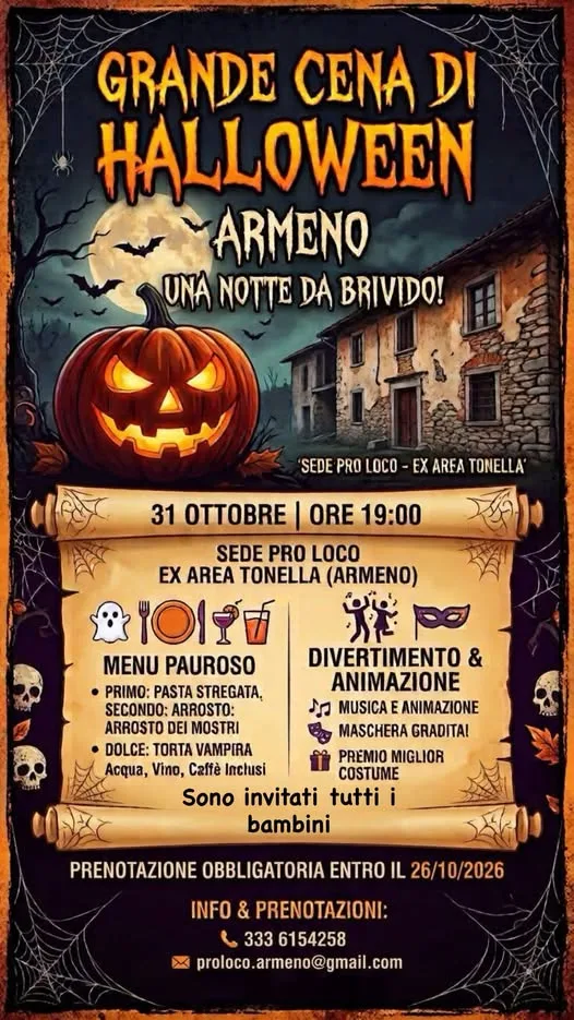 Volantino della Halloween Kids Party
