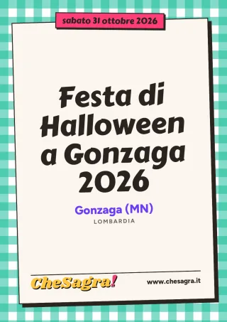 Festa di Halloween a Gonzaga 2026 a Gonzaga, 31 ottobre 2026
