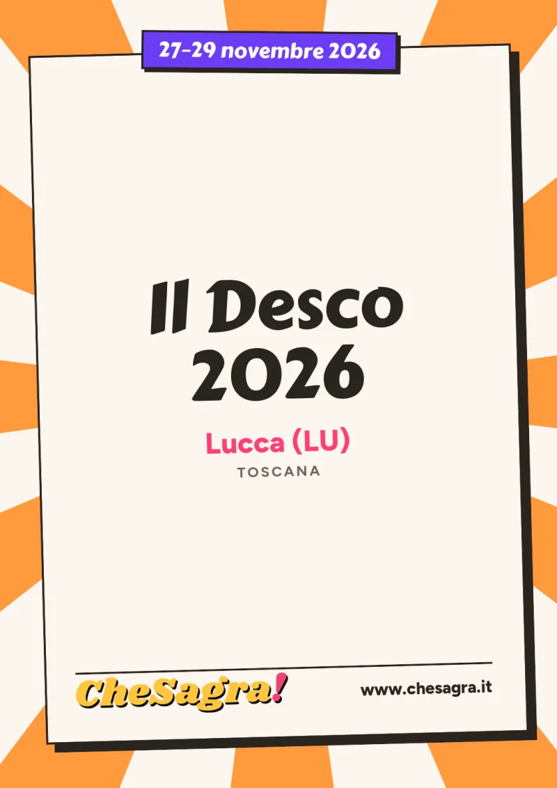 Il Desco 2026 a Lucca, 27–29 novembre 2026