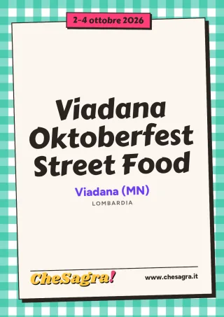 Viadana Oktoberfest Street Food a Viadana, 2–4 ottobre 2026