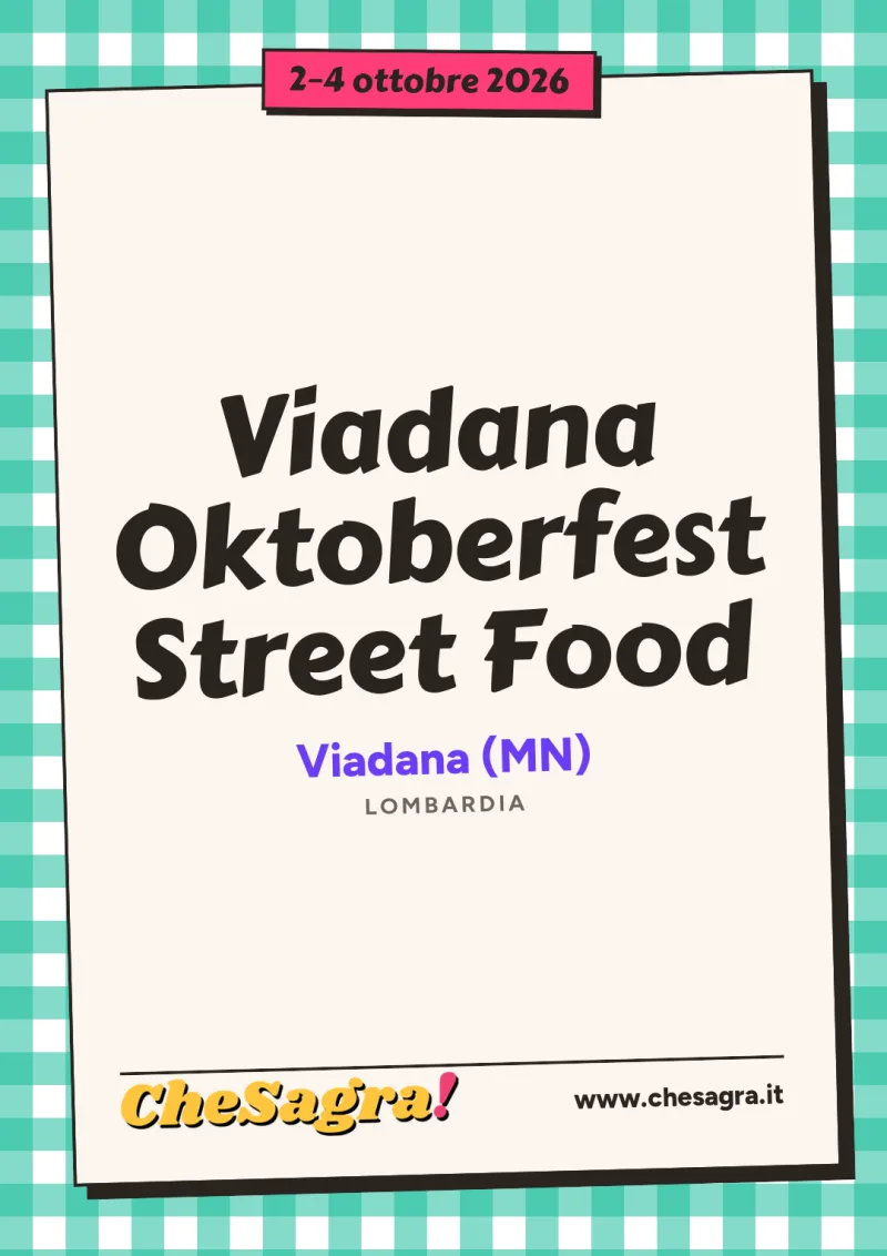 Viadana Oktoberfest Street Food a Viadana, 2–4 ottobre 2026